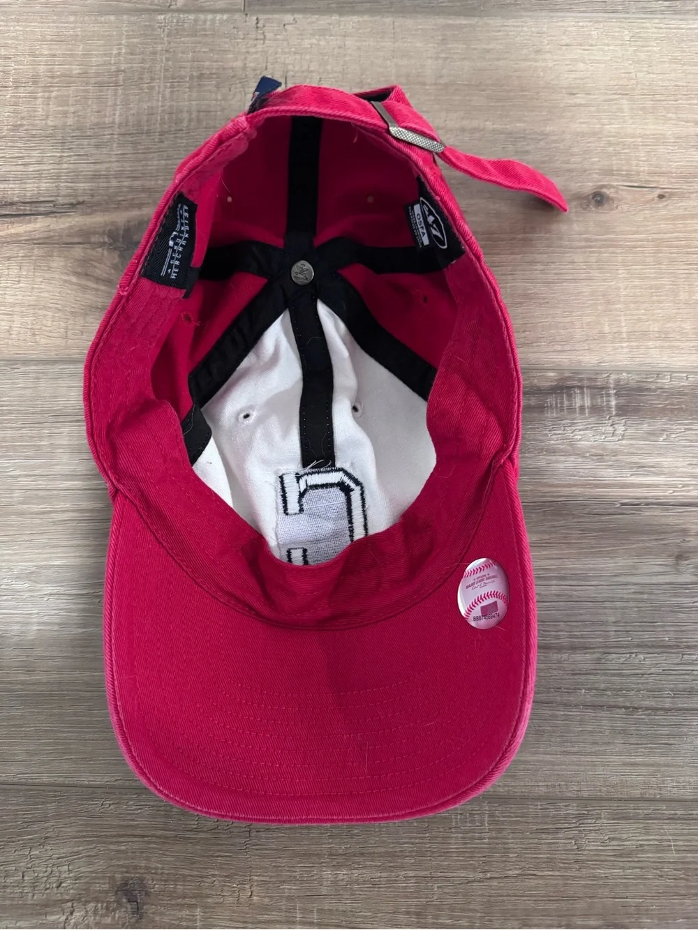 Cleveland Indians Red and White Baseball Cap with Navy 'C' Patch